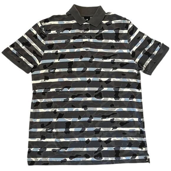 G-Star Raw Striped Camo Polo Shirt - Picture 1 of 4